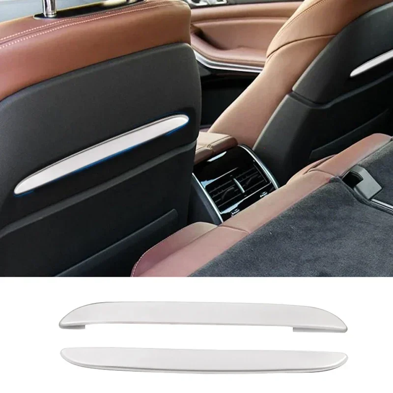 

For BMW X5 G05 2PCS Carbon Fiber Car Rear Seat Panel Back Trim Decoration Sticker Cover Auto Interior Accessories
