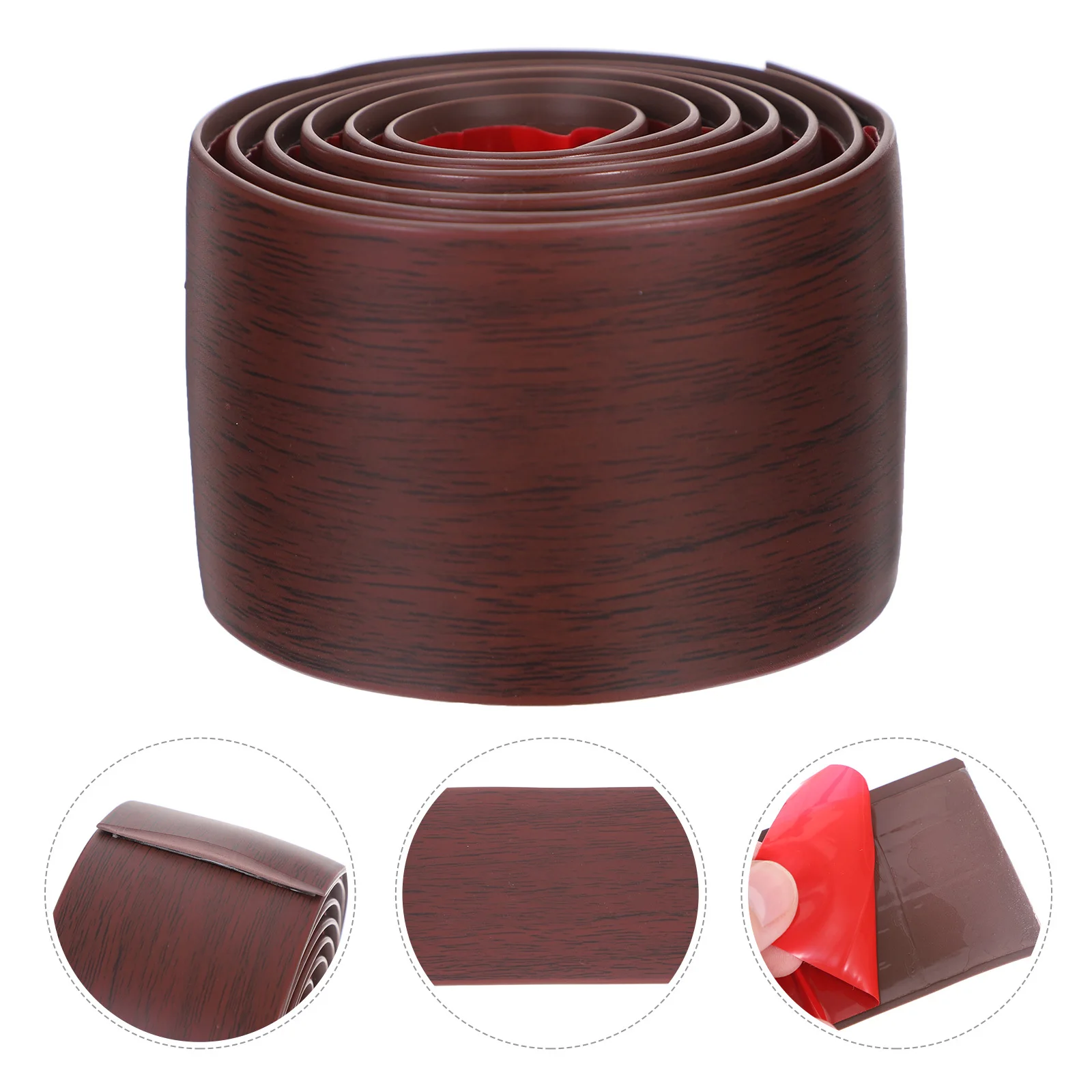 แถบปิดรอยต่อพื้น PVC แบบมีกาวในตัว ทนทาน ยืดหยุ่น สำหรับขอบประตู พรม กระเบื้อง ปิดร่อง ซ่อมแซมพื้น
