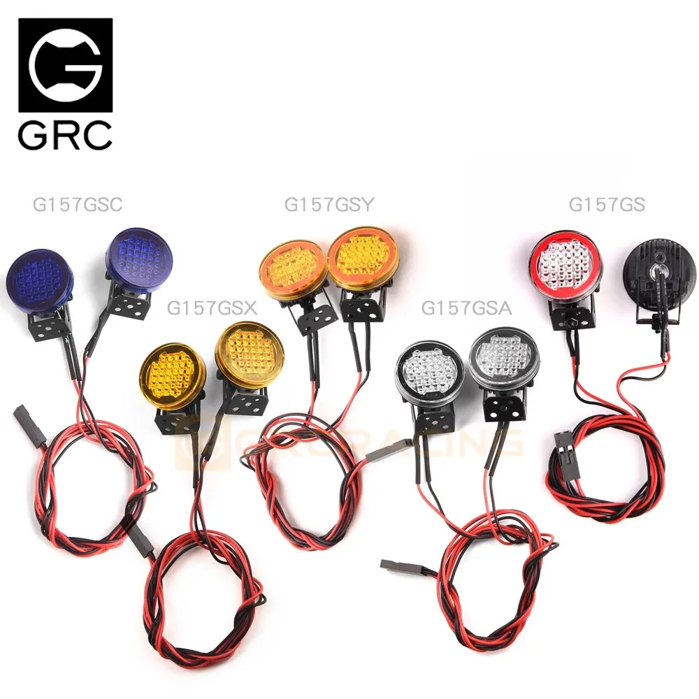 GRC 1/10 محاكاة التسلق 22 مم أضواء كاشفة دائرية ARB نمط المصد الأمامي الإضاءة المساعدة #   سلسلة G157GS