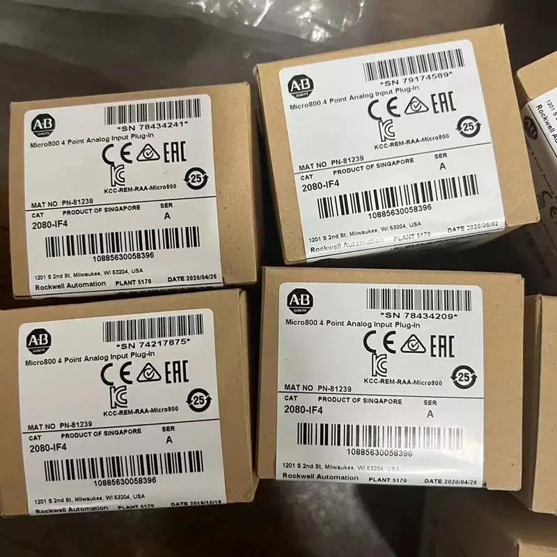 

New Original 2080-IF4 2080-LC20-20AWB 2080-LC30-16QWB 2080-PS120-240VAC Allen-Bradley POINT I/O Modules EtherNet/IP