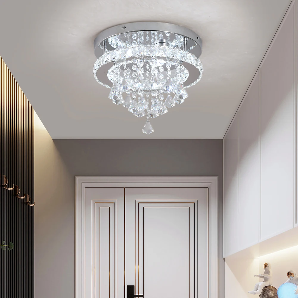VETRULUS Kristall Led Anhänger Licht Hängen Decke Lampe Moderne Kronleuchter Glanz Wohnzimmer Esszimmer Gang Wohnkultur Leuchte – Detail 11