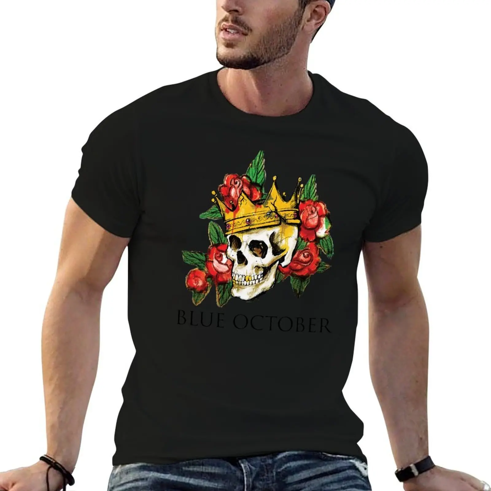 

Blue October - King Skull T-Shirt t shirt for man man t shirt summer T-Shirt