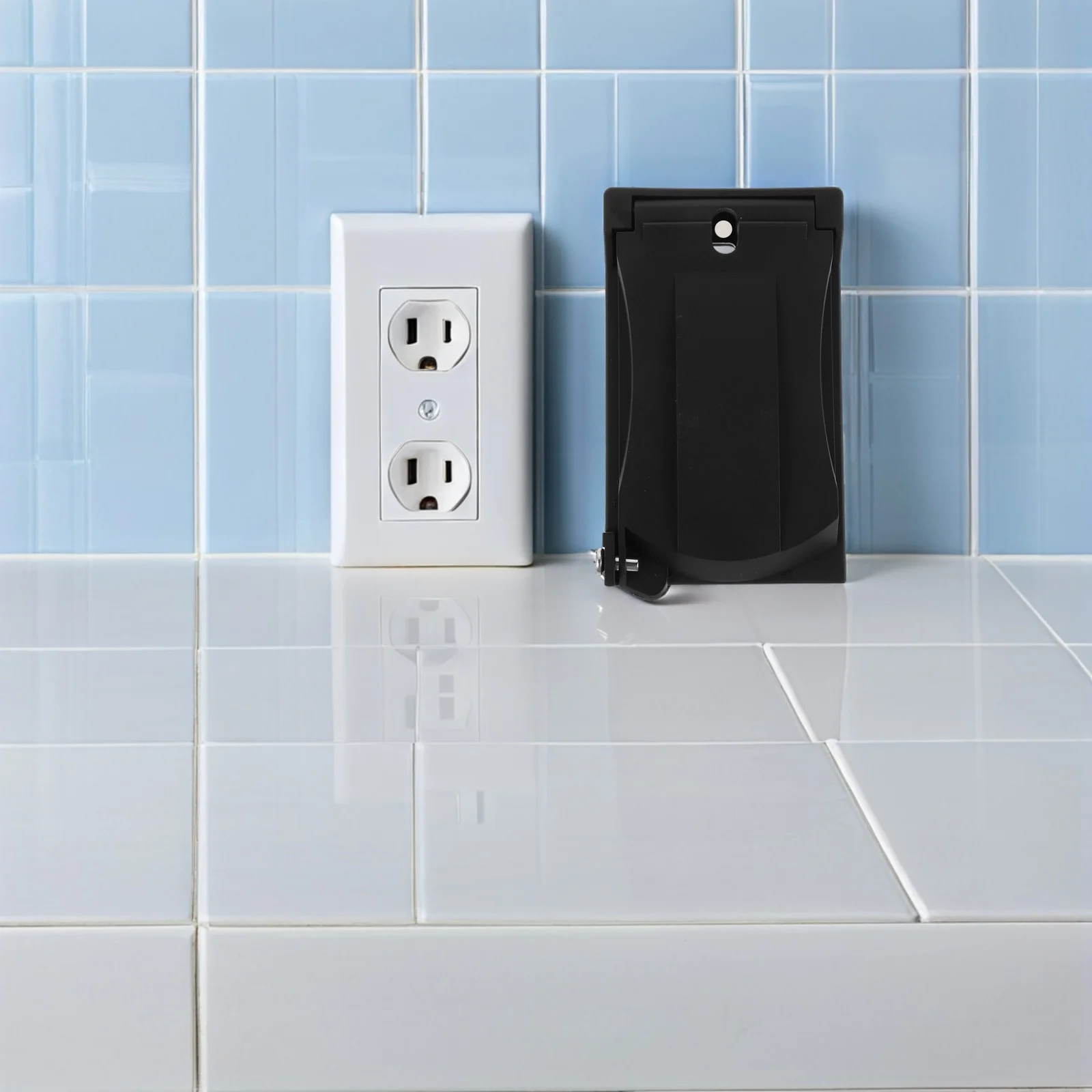 

1-Gang American Style Outdoor Waterproof Socket Cover Vertical Weatherproof Electrical Outlet Box Protective Splash Proof