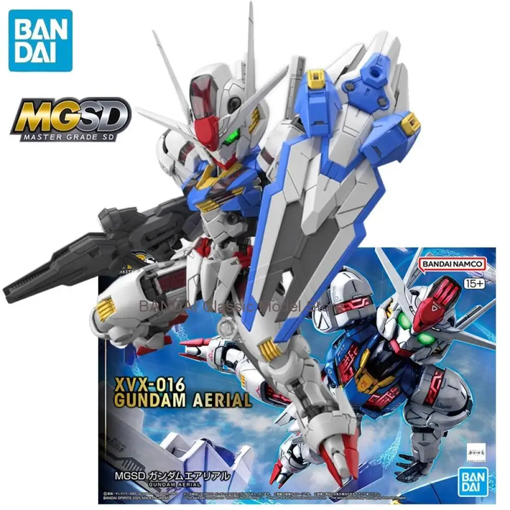 

В наличии BANDAI MGSD Mobile Suit Gundam: The Witch From Mercury GUNDAM AERIAL Аниме-фигурки для сборки, коллекционная модель, игрушка