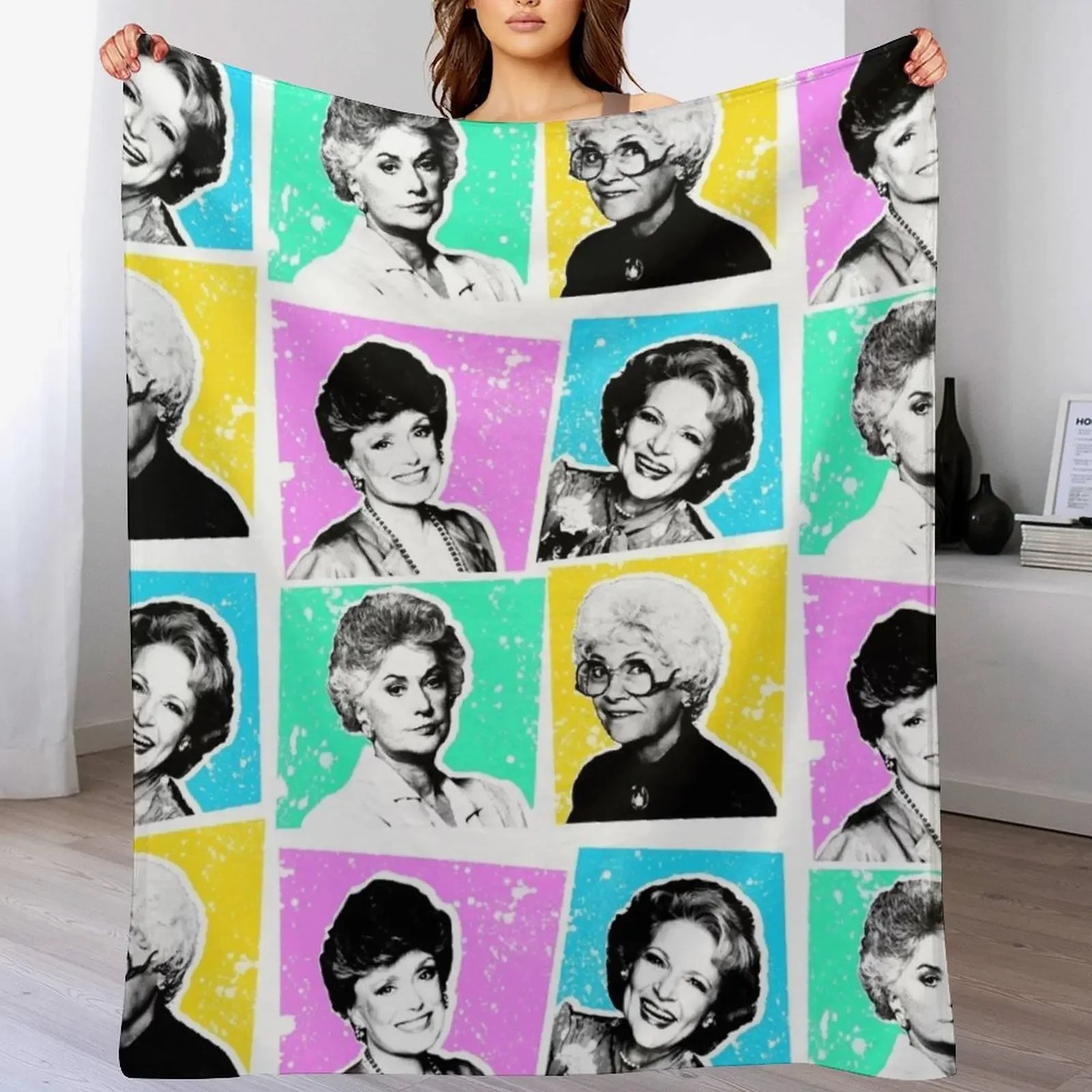 

Golden Girls POP! Throw Blanket Bed Heavy Giant Sofa Soft Big Blankets
