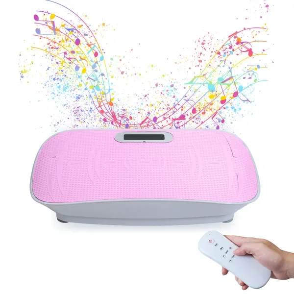 

Full Body Vibration Platform Crazy FitnMassage 10-Frequency Weight Loss & Fat Burner Shaking Machine For Unisex Pink