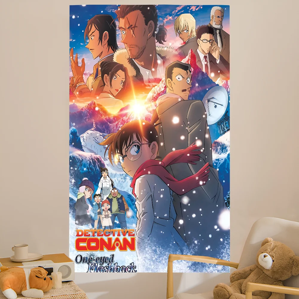 

Detective Conan Anime Hanging Bohemian Tapestry Bohemian Wall Tapestries Mandala Kawaii Room Decor