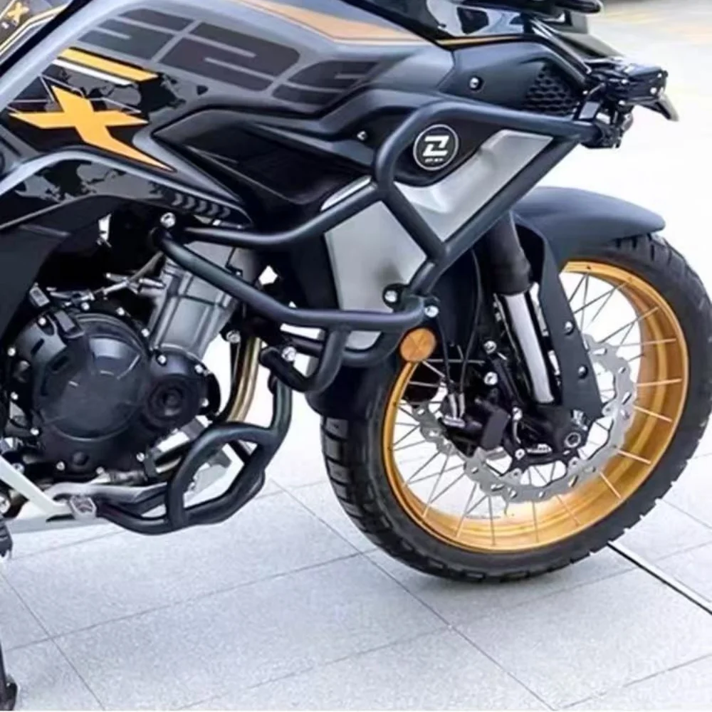 FOR KOVE 525X Anti-Crash Crash Bar Split Design Matte Black Rust-Proof Carbon Steel Middle And Lower Bars Sold Separately