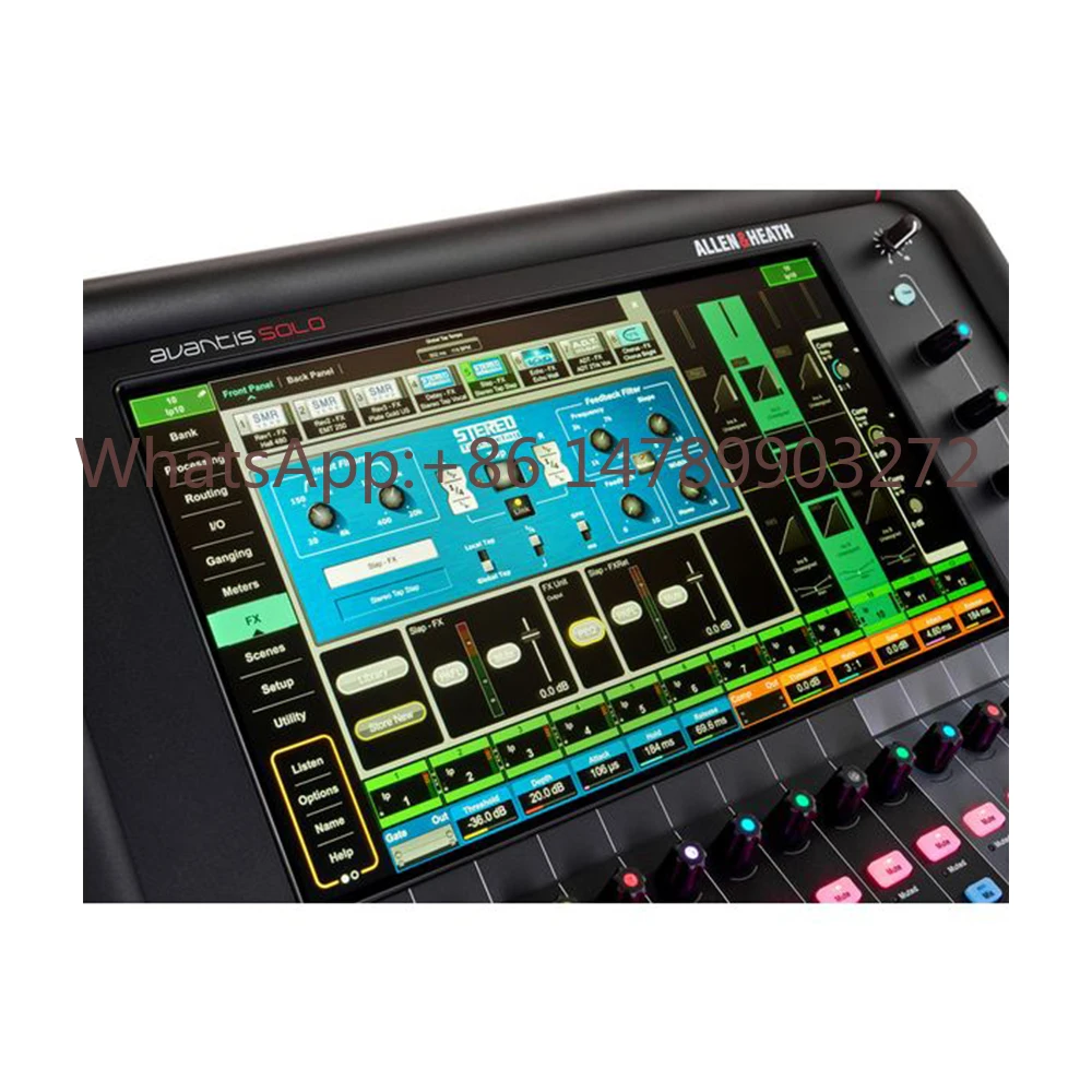 Mixer Digital de 64 Canais Allen & Heath Avantis Solo, Sistema de Alto-falantes Line Array, Console de Áudio, Equipamento Musical para Palco
