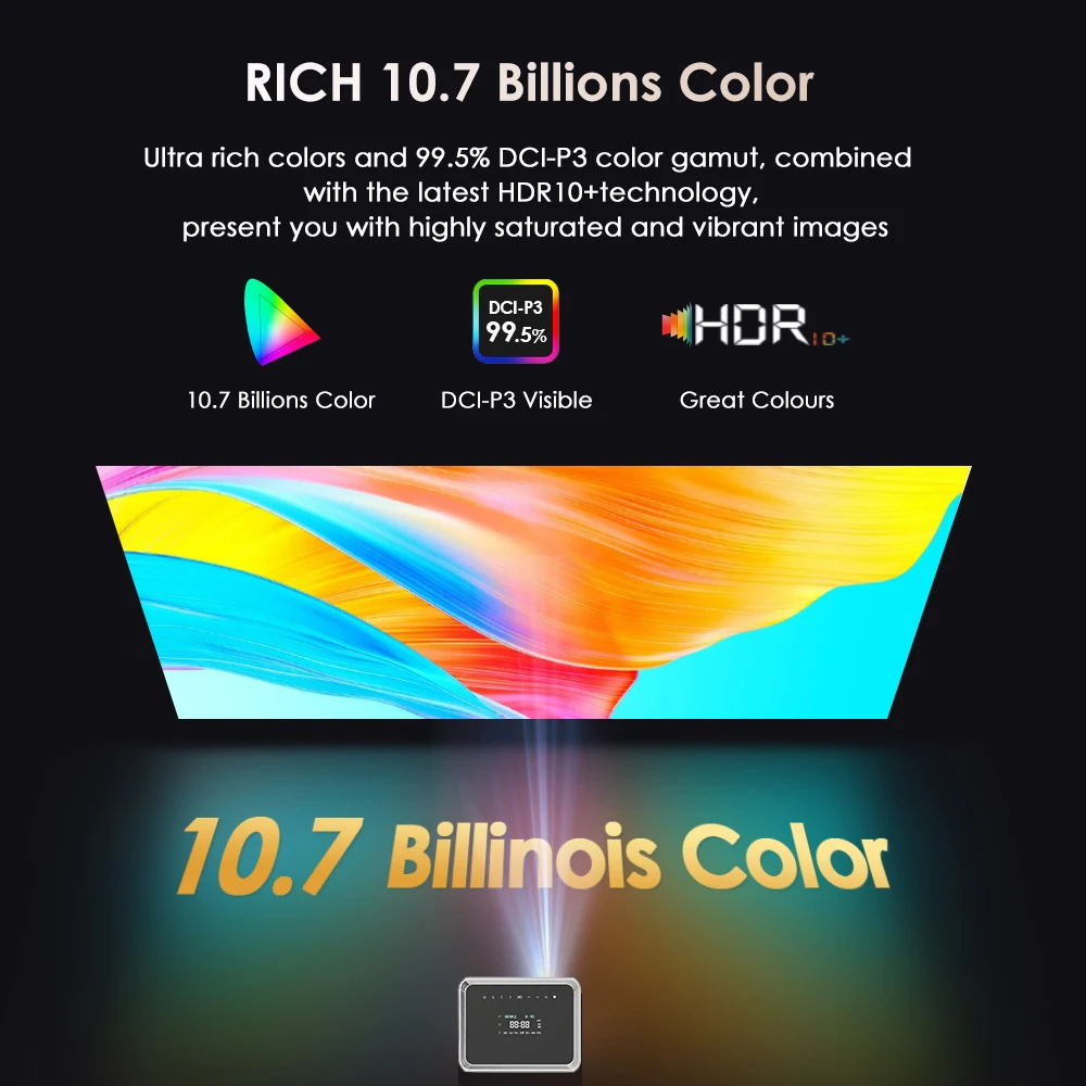 [ترخيص Google TV Netflix الرسمي] جهاز عرض 4k [Android 14] جهاز عرض محمول 5G WiFi Dolby جهاز عرض شعاع المسرح المنزلي 2025