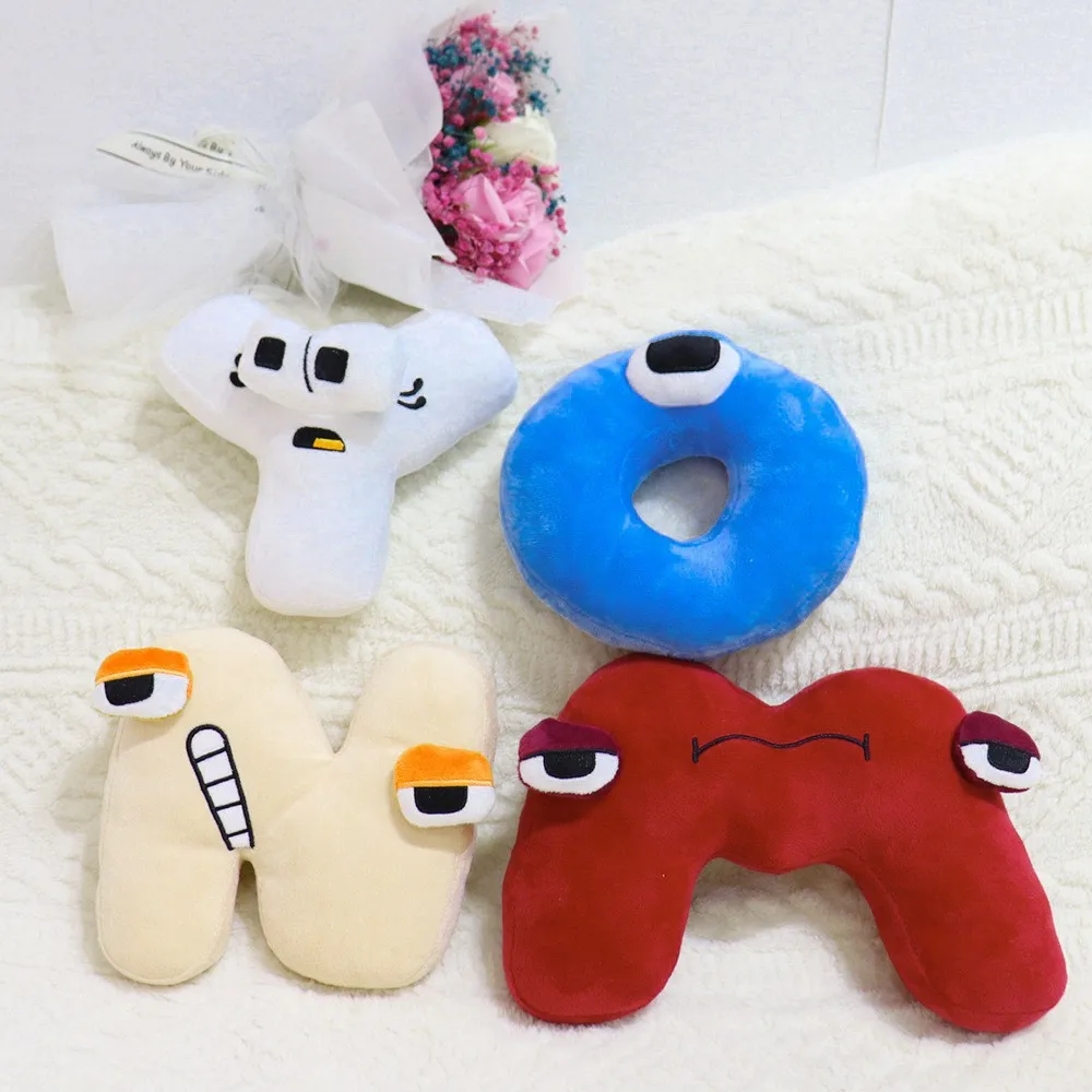 

Хит продаж: Интерактивные плюшевые игрушки-пазлы с буквами (набор A-Z), безопасные и веселые, подарок на день рождения для детей