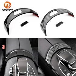 Car Center Console Armrest Storage Box Button Cover Trim for Mercedes Benz W205 C180 C200 C250 C300 X253 GLC250 GLC300 GLC350e