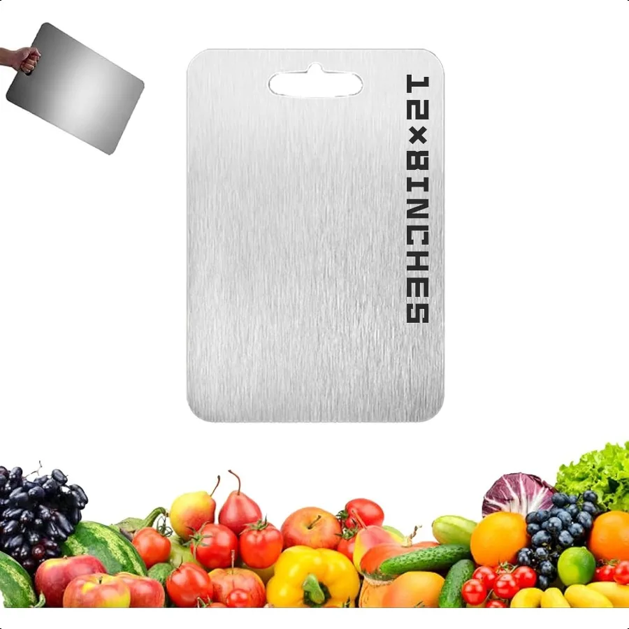 

Titanium Cutting Board.100 PureTitanium Cutting Boards For Kitchen.Steel Cutting Boards for Kitchen.Suitable for Kitchen or out