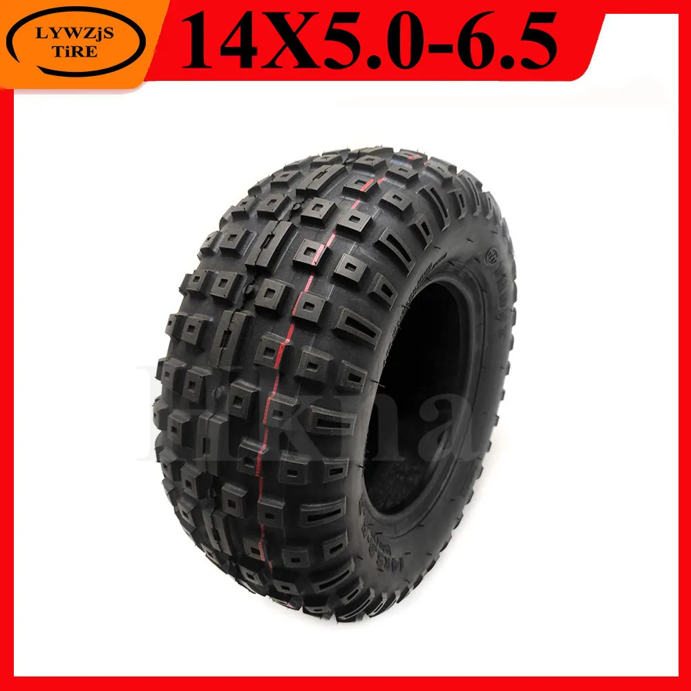 

14x5.0-6.5 Tire for Electric Scooter Motorcycle 130/70-6.5 Widened Wear-resistant Anti-skid Off-road Tubeless Tyre Accessories