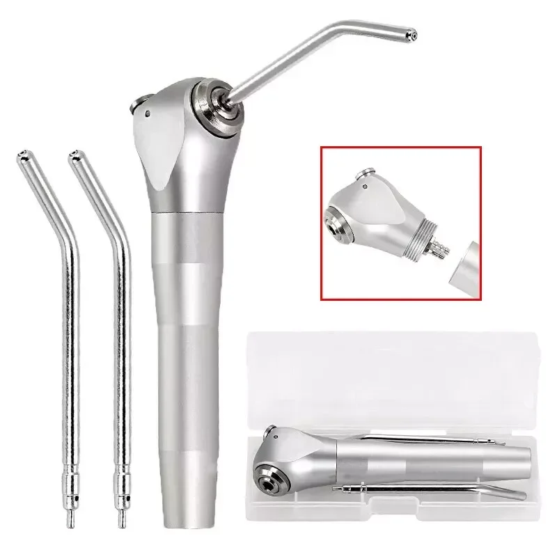 

Dental Autoclave Air Water Spray Triple 3-way Syringe Push Button Handpiece +2pcs Nozzles