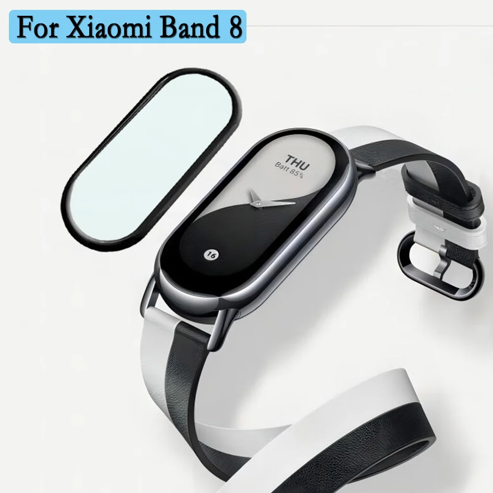 1/3pcs HD 3D Curved Film For Xiaomi Band 8 Soft Full Cover Smart Watch Screen Protector Film For Xiaomi Band 8 watch Accessories