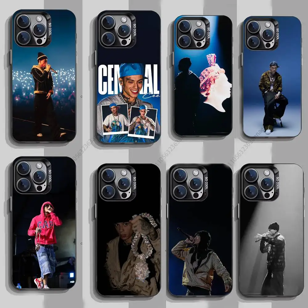 

Rapper Central Cee Phone Case for iPhone 15 16 Pro Max Air SE 11 13 Pro 14 Plus 12 11Pro 15Pro Max 16e Cover