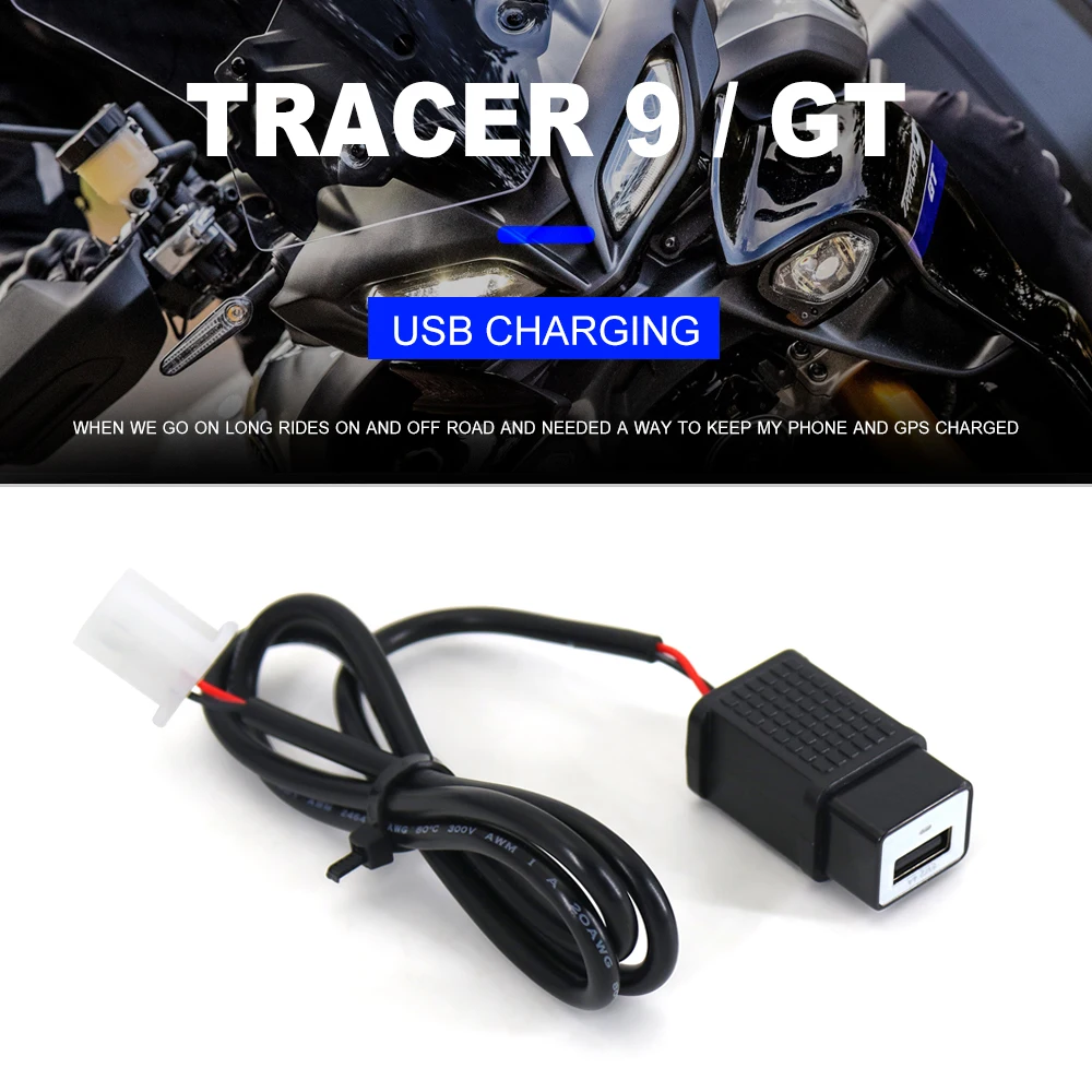 New Motorcycle USB Charger Waterproof Charger Adapter Accessories For Yamaha Tracer 9 GT TRACER 900 GT Tracer9 2021 2022