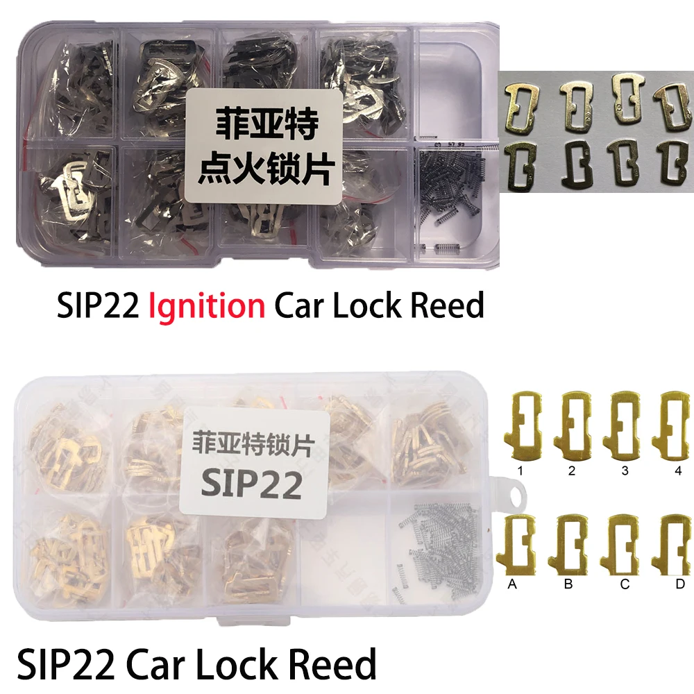 

200PCS/LOT SIP22 Ignition Car Lock Repair Kit Accessories Car Lock Reed Lock Plate Copper For Fiat