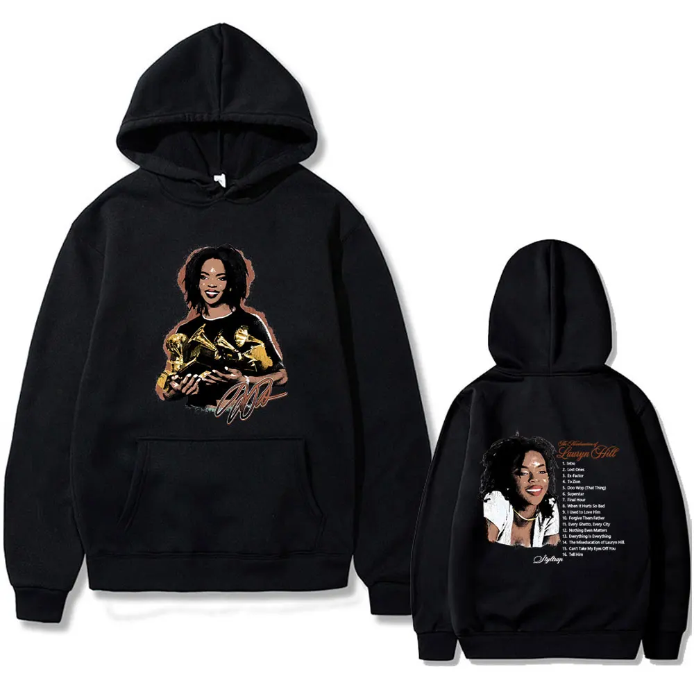 

Lauryn Hill Graphic Hoodie The Miseducation of Lauryn Hill Album Pullover Hoodies Men Women's Hip Hop Fashion Hooded Sweatshirt