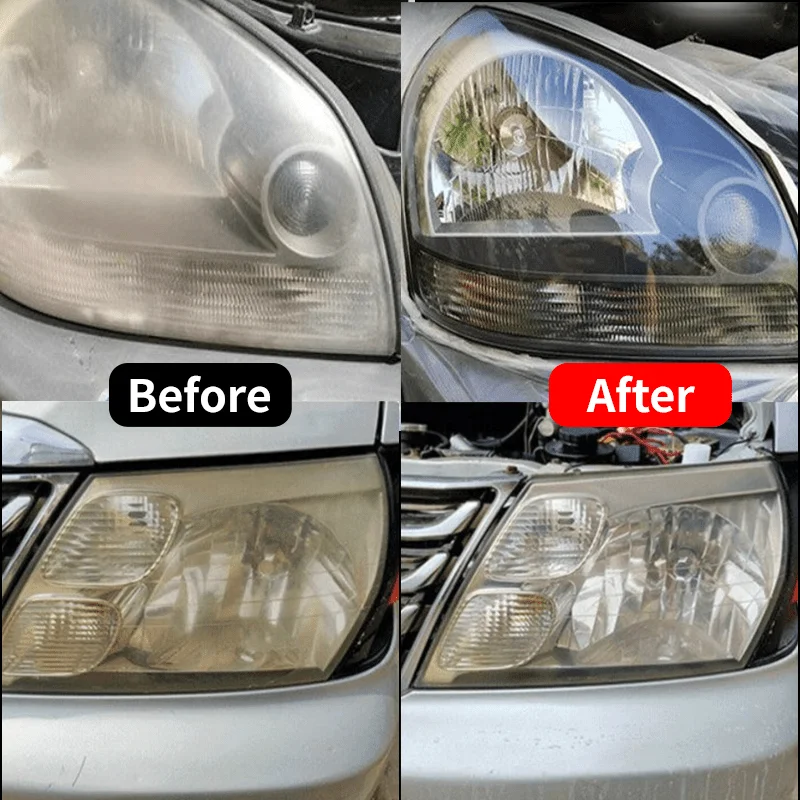 Headlamp anti-yellow wet wipes - repair headlamp oxidation, yellowing, blur, improve headlight, easy to use