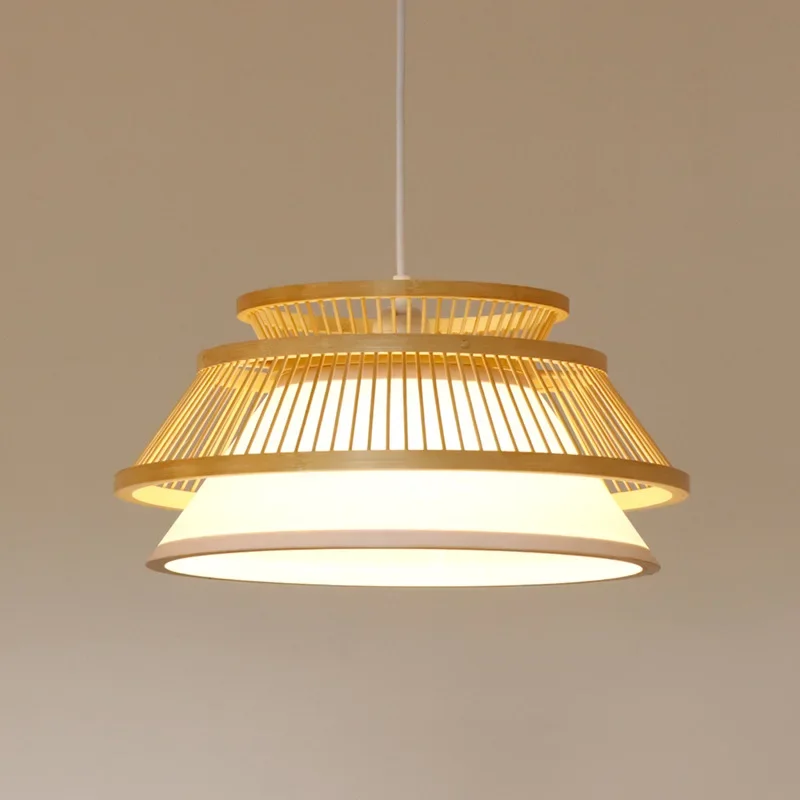 

Китайские подвесные светильники ручной работы, винтажные бамбуковые светильники для столовой, кастрюли, горячий горшок, ресторана, татами, украшение для отеля