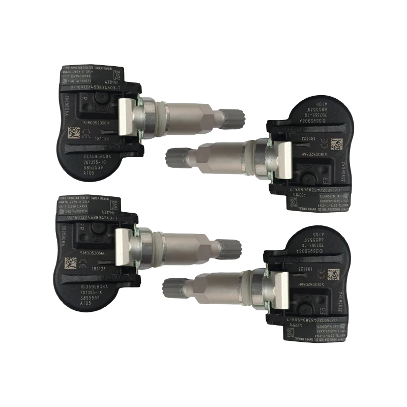 Set of (4) TPMS Tire Pressure Sensor for Mini F56 F16 BMW F15 F39 F48 I12 F34 F30 F46 F20 6855539 433MHZ