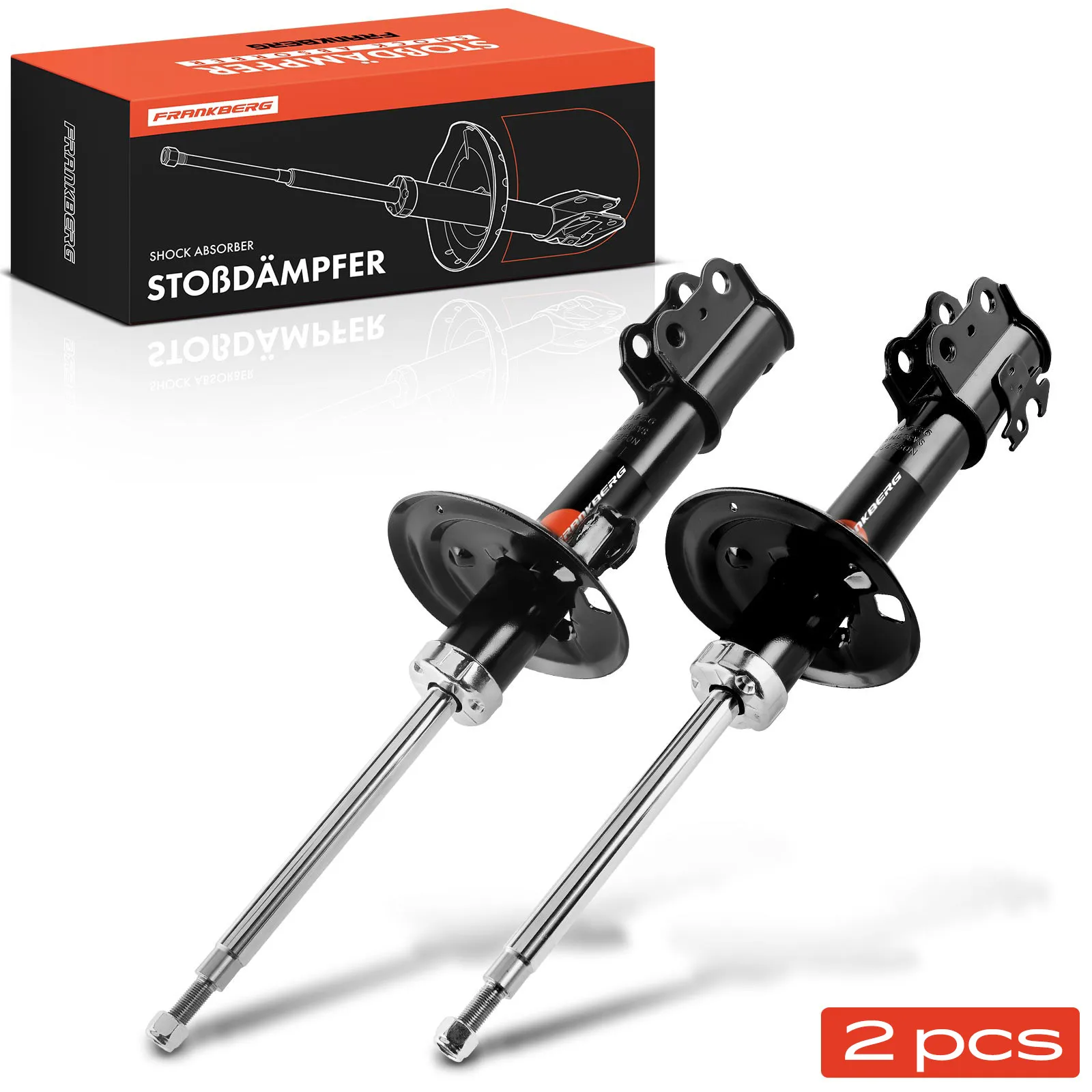 Frankberg 2x Stoßdämpfer Vorderachse für Daihatsu Charade VIII Toyota Yaris P13 P9 P13 Bj ab 2005 485200D150 485200D240 G7294