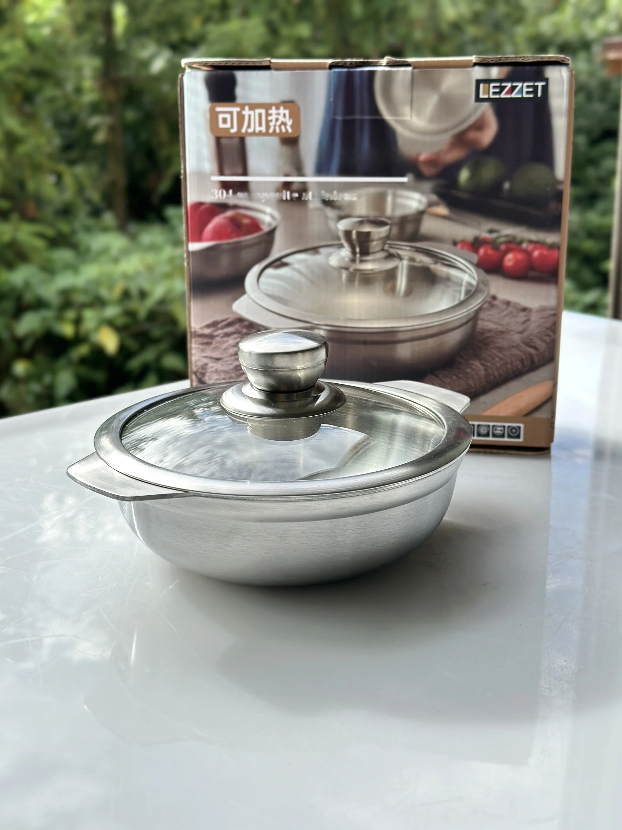 

Thiened Double Ear 304 Stainl Steel Bowl for Children Rice Bowl Casserole Pot Heatable Luxury Sle Bowl with Matte Fini