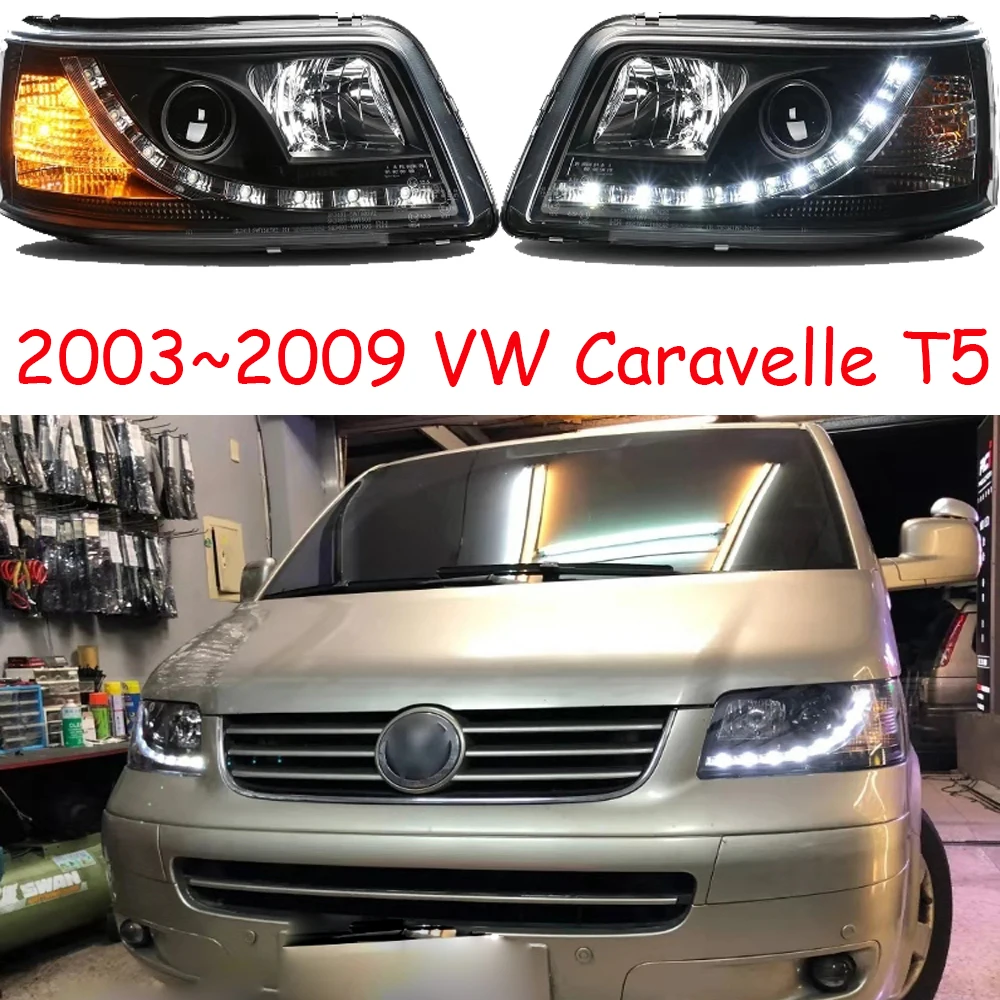 

Автомобильный бампер фары Caravelle T5 головной светильник 2003 ~ 2009/2011 ~ 2015 автомобильные аксессуары светодиодный HID ксенон головной светильник Caravelle T5 туман светильник