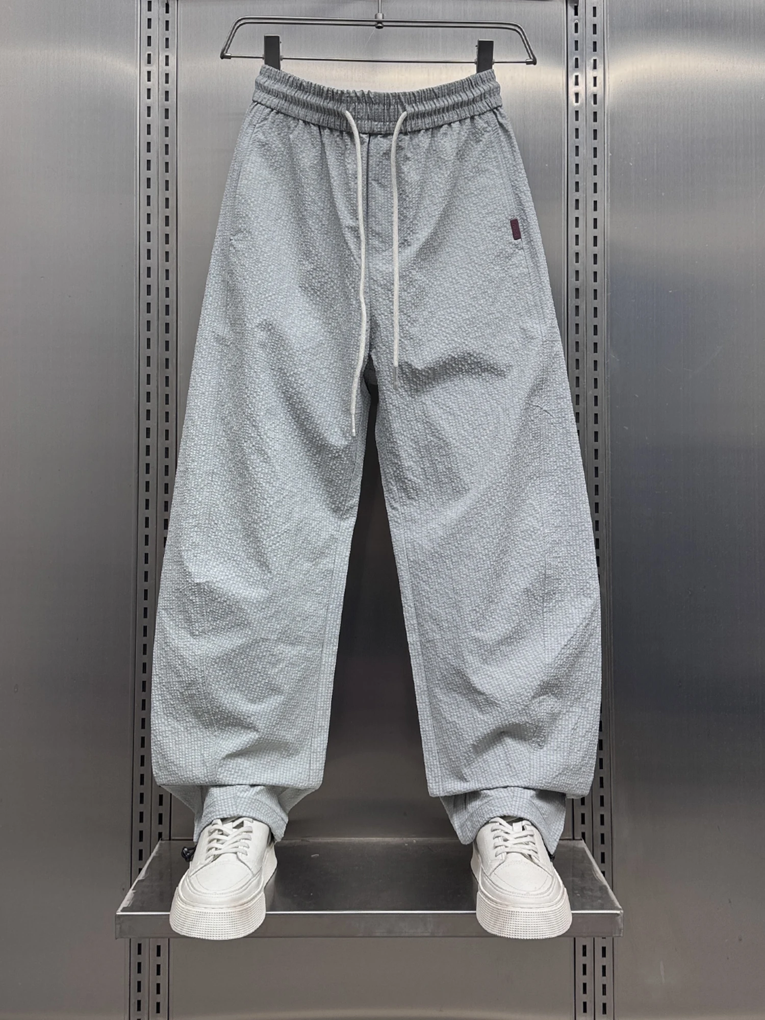 

Lightweight Breathable Summer Sport Pants Straight Leg Loose Fit Outdoor Cool Feeling Thin Material Casual Trousers