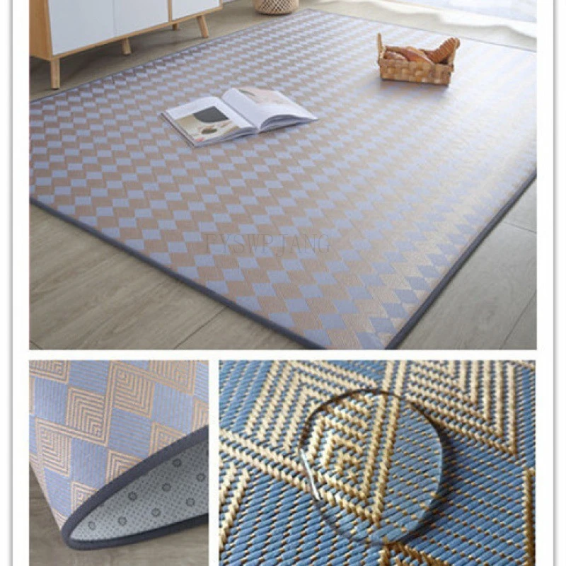 Summer Japanese Tatami Mat Cool Mat Carpet Living Room Bedroom Balcony Rattan Mat Home Rattan Mat Cool Mat