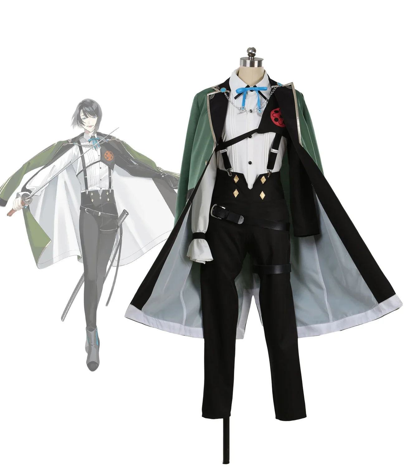 Uniforme de Matsui Gou, disfraz de Touken Ranbu Matsui Gou, conjunto completo hecho a medida