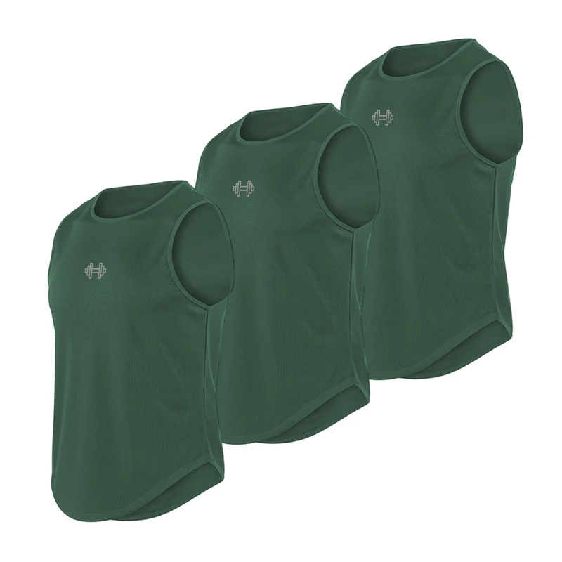 1/3 パック反射ダンベルランニングベストメンズジムタンクトップボディービルフィットネス衣類メッシュ速乾性ノースリーブシャツ