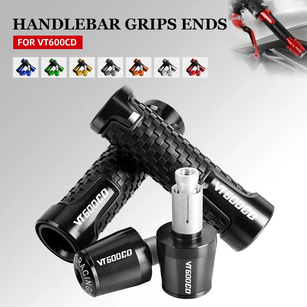 

7/8'' 22mm Motorcycle handlebar grips ends handle bar Anti-skid grip end FOR HONDA VT600CD 1993-2002 2003 2004 2005 2006 2007