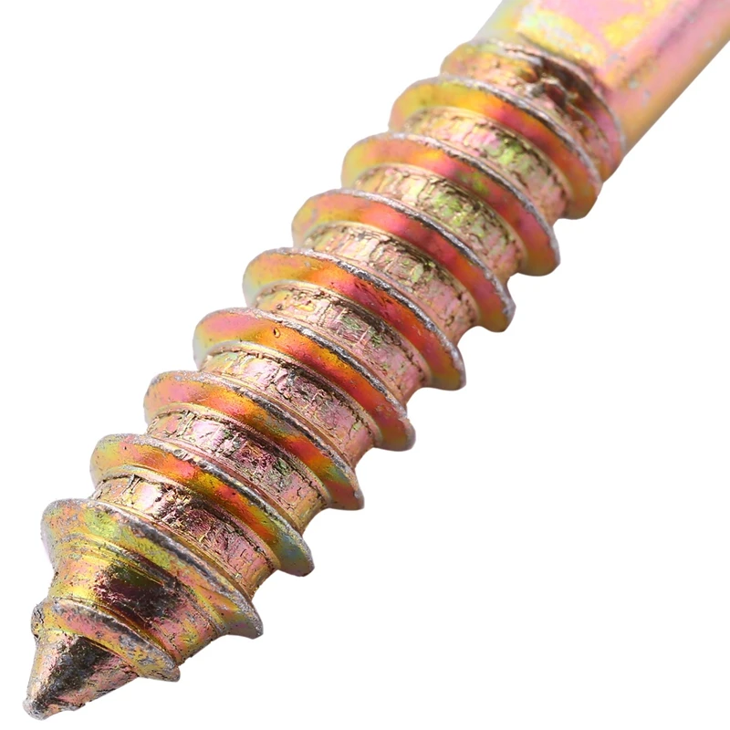 M8 X 70Mm Double Ended Wood To Wood Furniture Fixing Dowel Screw 10Pcs Promotion