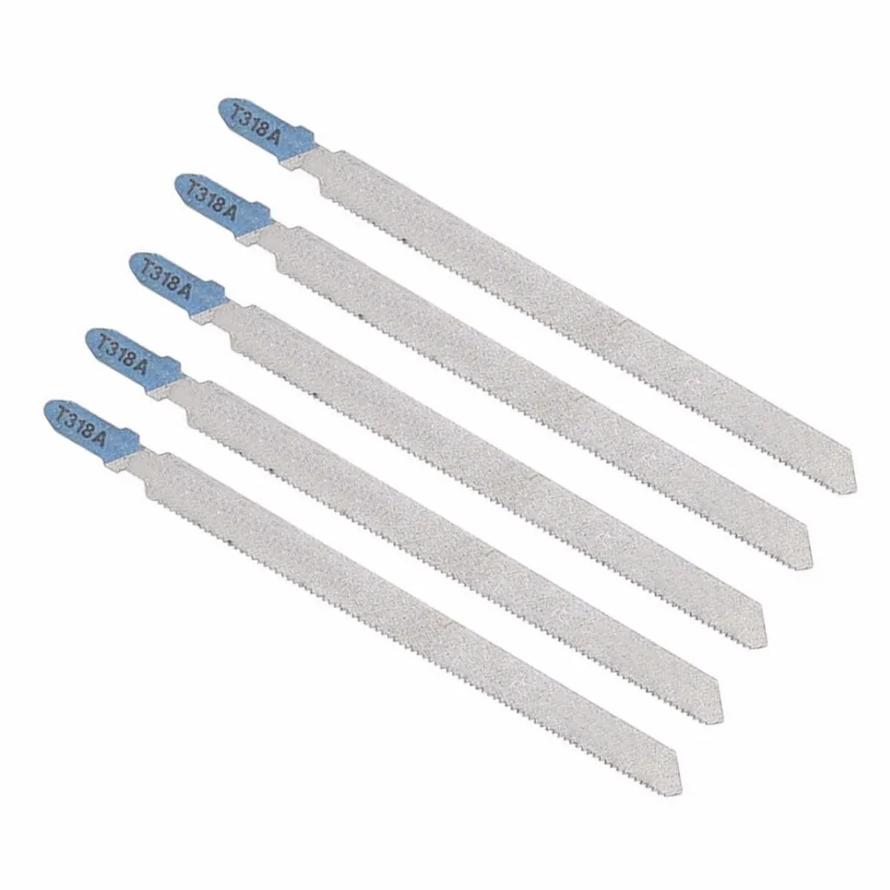 

5Pcs T318A HCS Jig Saw Blades For Wood Cleaning Fast Cutting Wood PVC Fibreboard 132mm Length Saw Blades Cutter Accessories