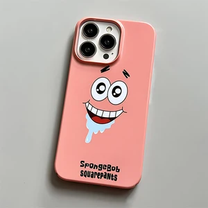 Anime SpongeBobs coole Telefonhülle für iPhone 16 15 14 13 12 11 Pro Max XR XSMAX 6 7 8 plus Bright HD Hard PC -Abdeckung 12 HauptverkaufsspongeBob Grande - №5