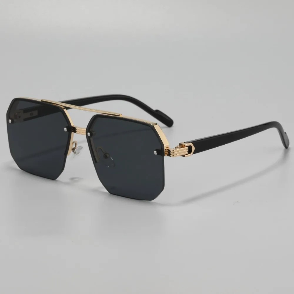 جديد UV400 الرجال سبيكة Sunies التدرج اللون PC النساء HD النظارات الشمسية الزخرفية مقاوم للماء المضادة للأشعة فوق البنفسجية نظارات عيد الأب