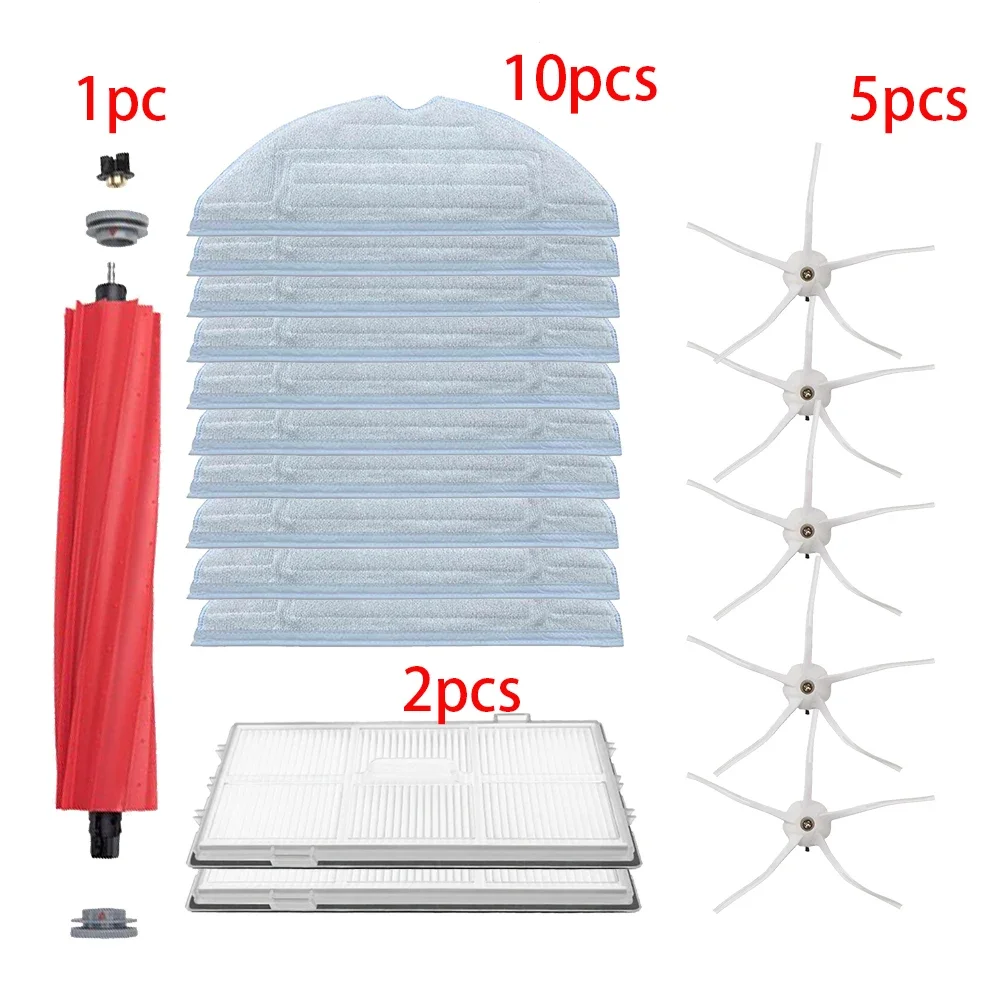 جديد ستوكات تنظيف الملابس فرشاة رئيسية فلتر Hepa لشاومي RoborockS7 S70 S75 S7Max S7MaxV T7s أجزاء