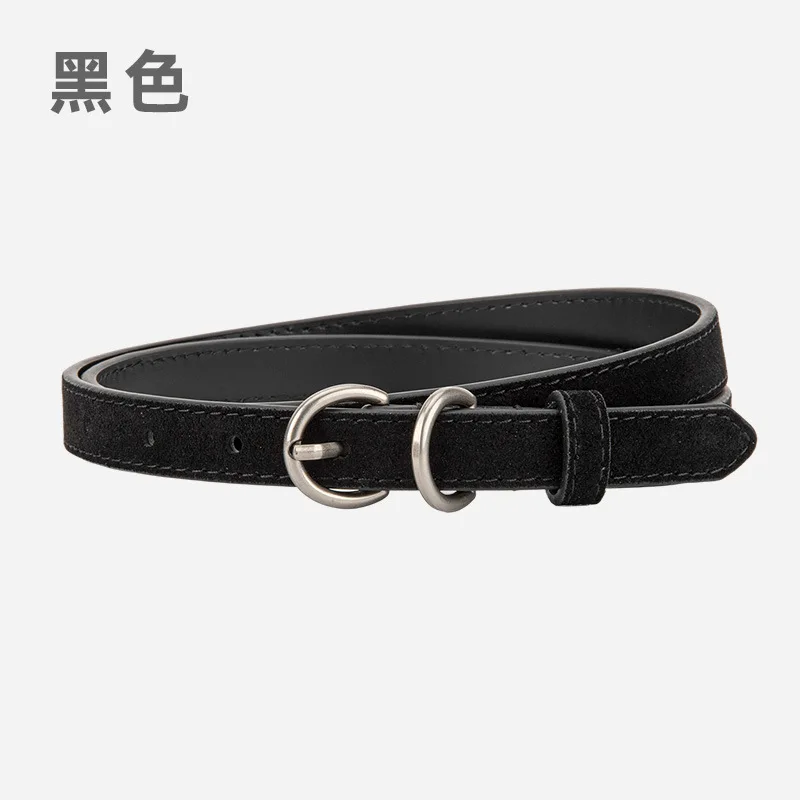 女性のための新しいファッション装飾的な細いベルト、レトロな気質のジーンズベルト、高級本革ベルト