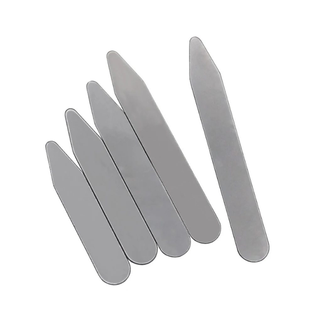 

4pcs/lot Collar Stays Stainless Steel Stiffener Metal 55mm Long Shirt Tie New Dress Shirt Collar Stay Collar