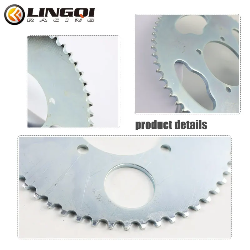 LINGQI Pit Dirt Bike Motorcycle T8F Front Rear Chian Sprocket 36T 54T 64T Teeth ATV Chain Gear Plate for Mini Pocket Bike Moto