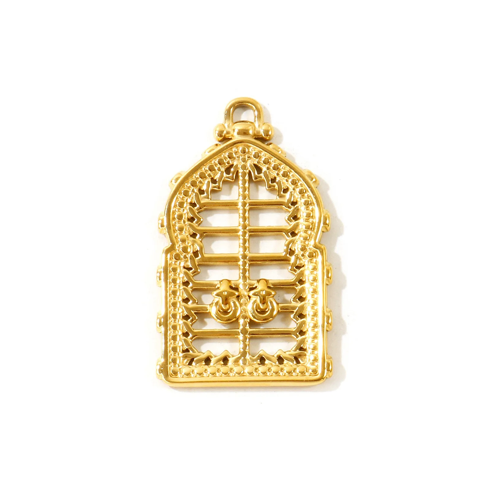 2 Stück Fisch-Kreuz-Schmuckanhänger, 18K vergoldet, Mikro-Pavé Zirkonia, 304 Edelstahl-Anhänger, DIY-Halskette, Großhandel – Detail 5