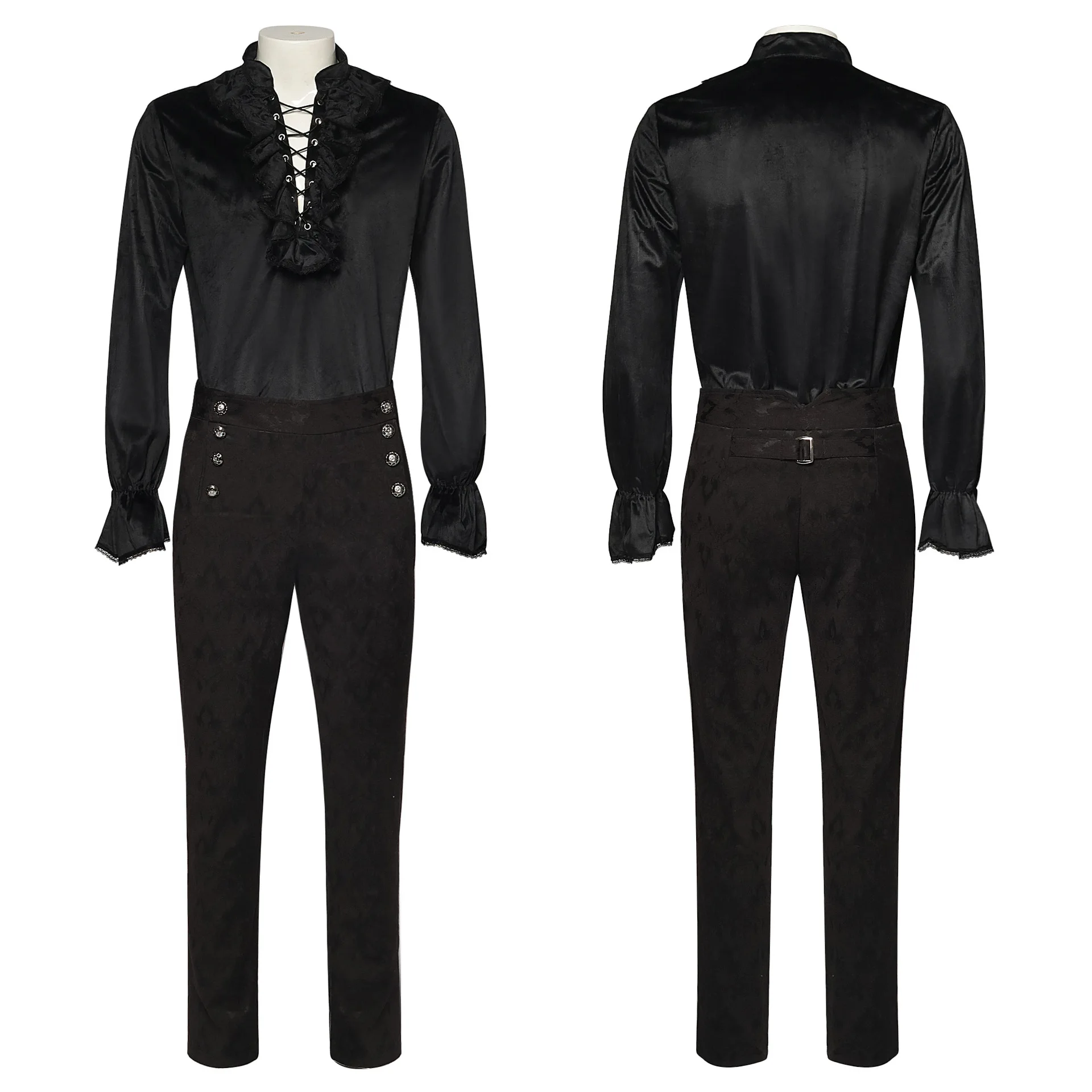 

Европейская и американская блузка с рюшами, средневековый наряд, топ в викторианском стиле в стиле стимпанк, нижнее белье