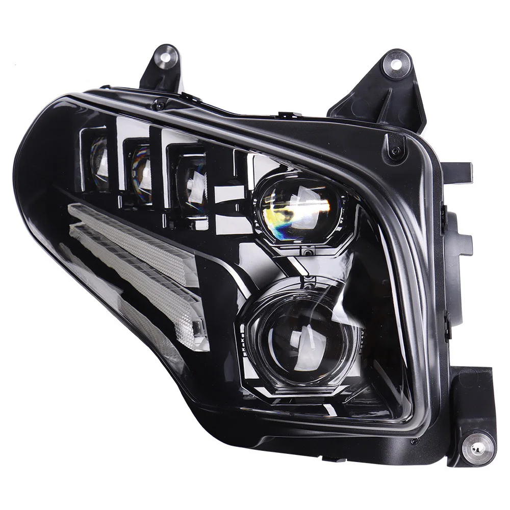 2 шт., 120 Вт, светодиодные фары для мотоциклов с DRL для Honda GoldWing 1800 GL1800 2001-2017, фары в сборе 2 шт., 120 Вт, светодиодные фары для мотоциклов с DRL для Honda GoldWing 1800 GL1800 2001-2017, фары в сборе