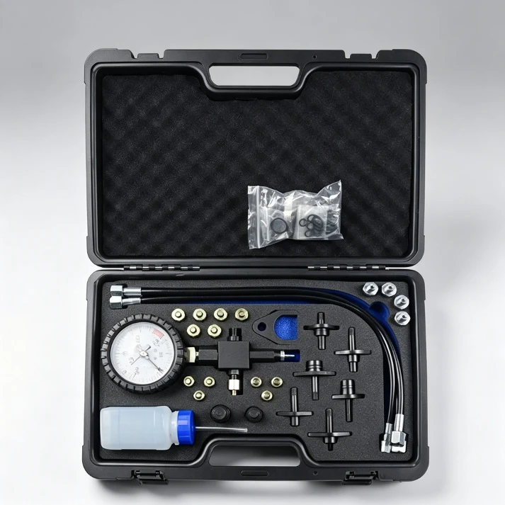 Carbon Steel Common Rail Pressure Tester for Diesel Cars, Fuel Circuit Return Test Tool, Automotive Fuel Pressure Diagnostic