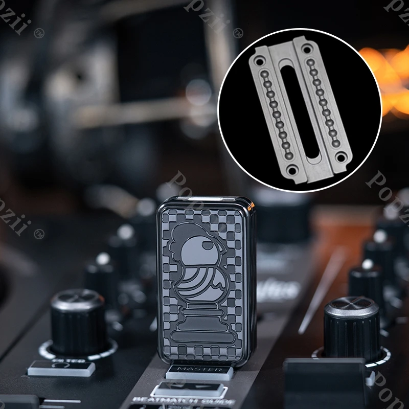 YEDC&01EDC Zirconium Colorful Hand Carving Mechanical Slider Slide Fidget Toy Slider Fidget Anxiety Toys