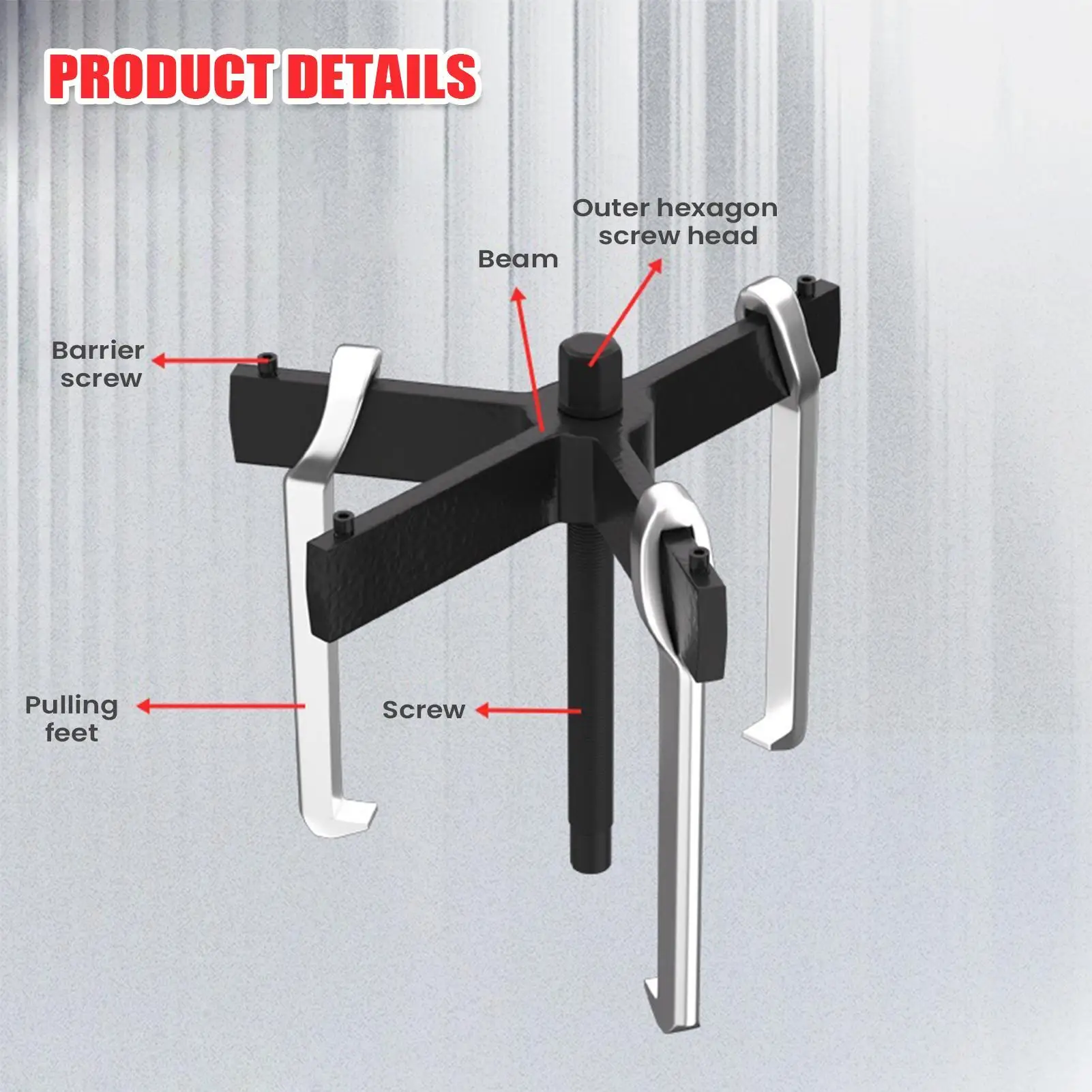 

Gear Puller 4/6/8 Inch Multi-functional Heavy Duty Motorcycles Tools Hydraulic Gear Puller For Mechanics Motorcycle ATV Boat