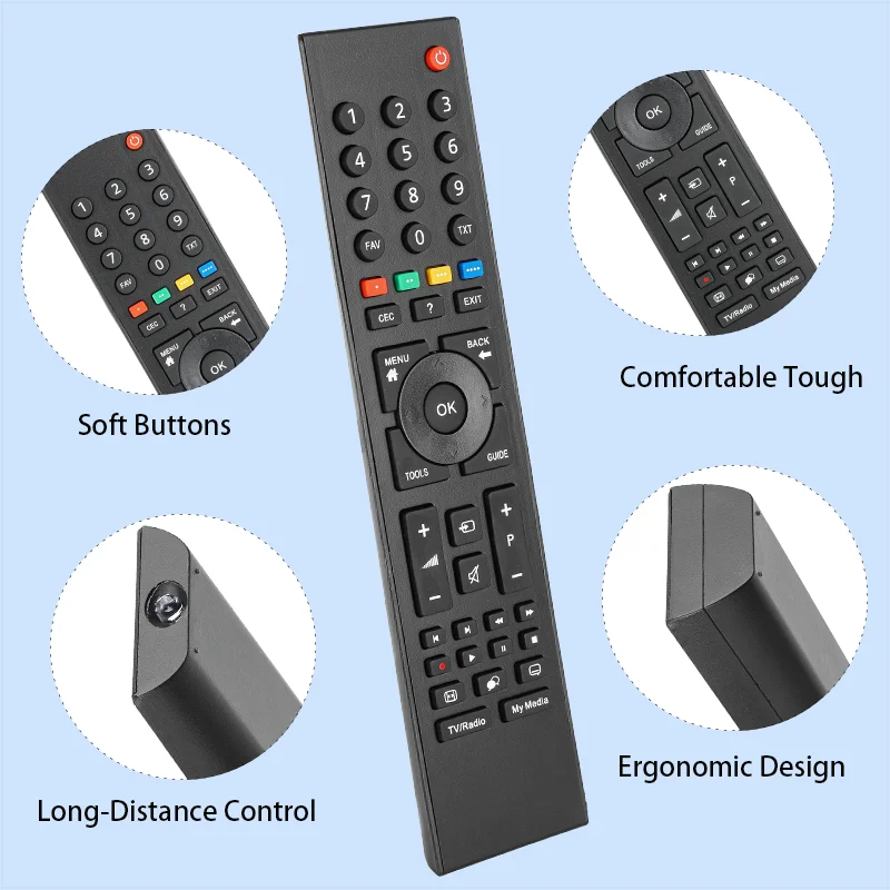 RC3214801 03 ل Grundig LCD LED ثلاثية الأبعاد HD التلفزيون الذكي التحكم عن بعد RC3214801/03 RC3214803/03 استبدال تحكم #2